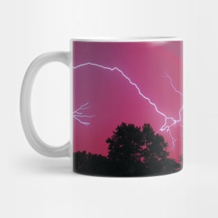 Nighttime Lightning Strike Mug